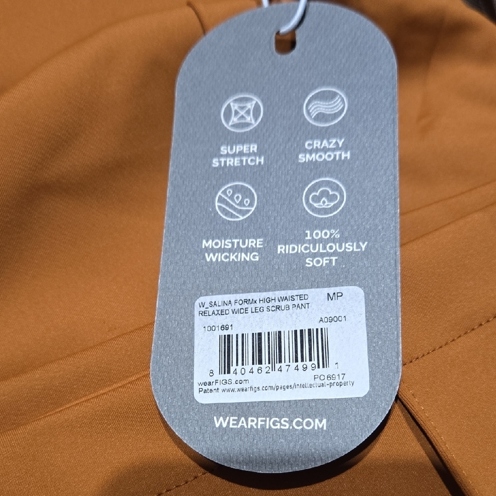 Figs Women's Tan Short Sleeve Scrub Top - Picture 6 of 12